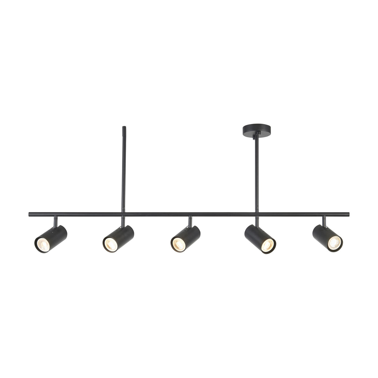 Rez 5 Light Ceiling Bar Spotlight – Black