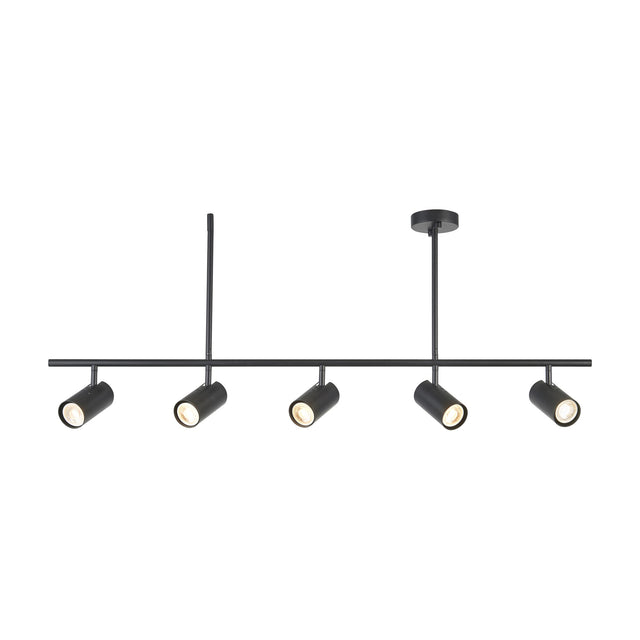Rez 5 Light Ceiling Bar Spotlight – Black