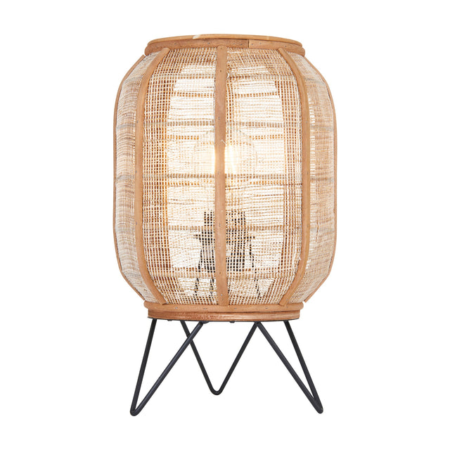 Zaire Bamboo Lantern Table Lamp – Natural