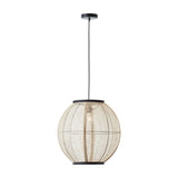 Zaire Fabric Globe Pendant Light – Natural