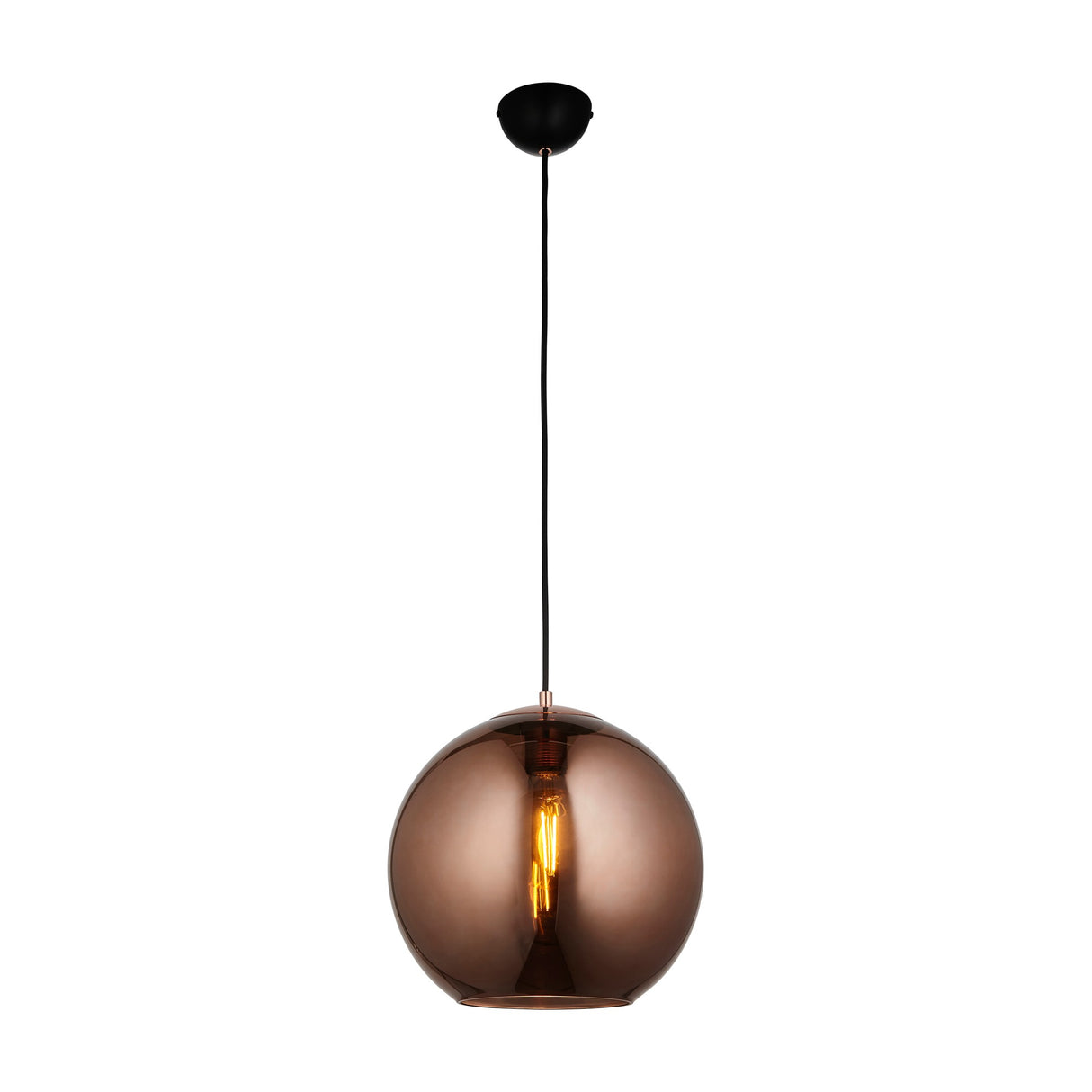 Boli Glass Globe Pendant Light – Copper
