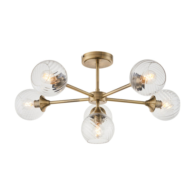 Allegra Semi-Flush Ceiling Light 6 Light