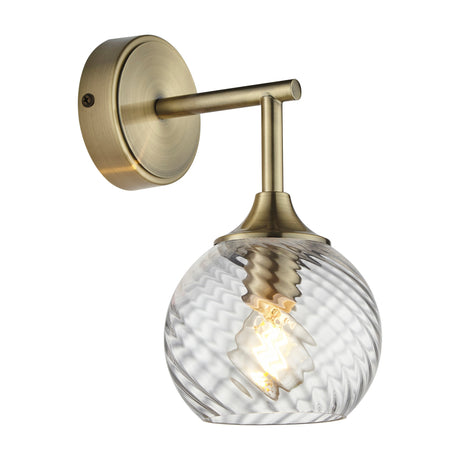 Allegra 1 Wall Light – Antique Brass
