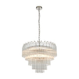 Toulouse Tiered Glass Chandelier 12 Light