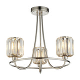 Berenice Crystal Semi-Flush Ceiling Light 3 Light