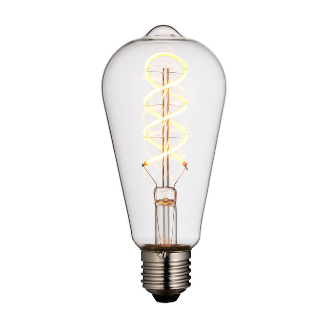Twist LED Pear Filament Bulb E27 4W – Clear