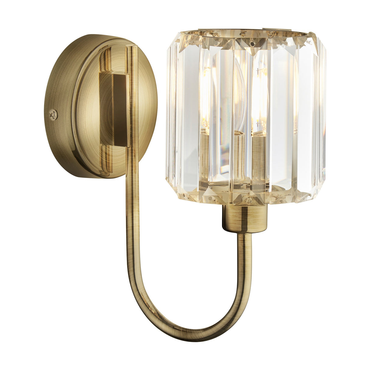 Berenice Wall Light with Crystal Glass Shade