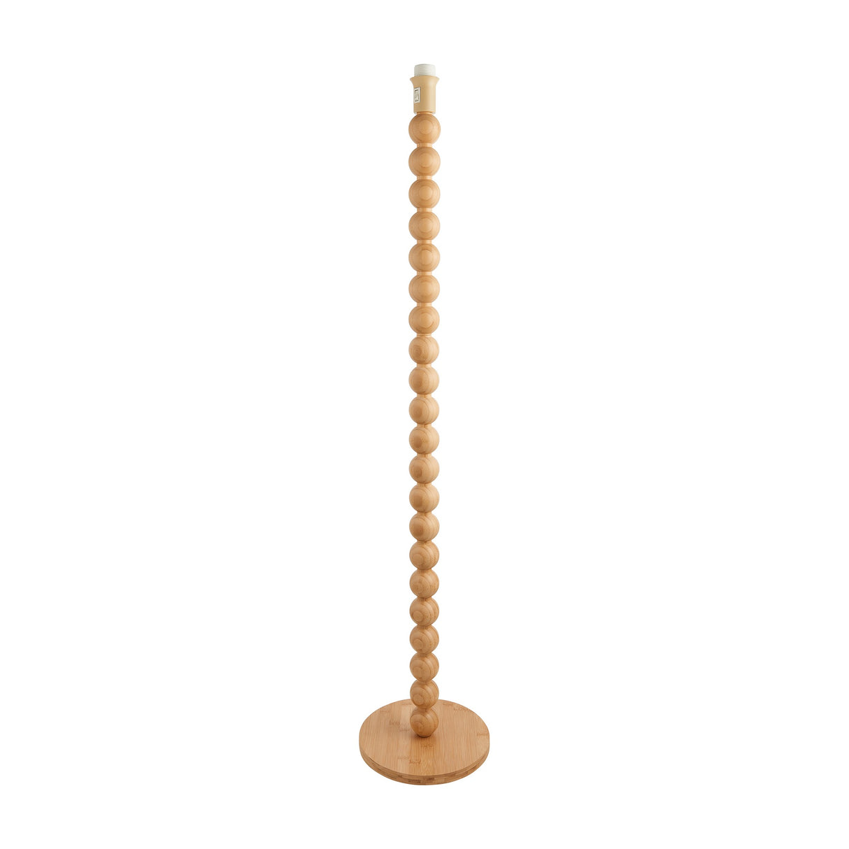 Cane Bobbin Floor Lamp Base – Natural