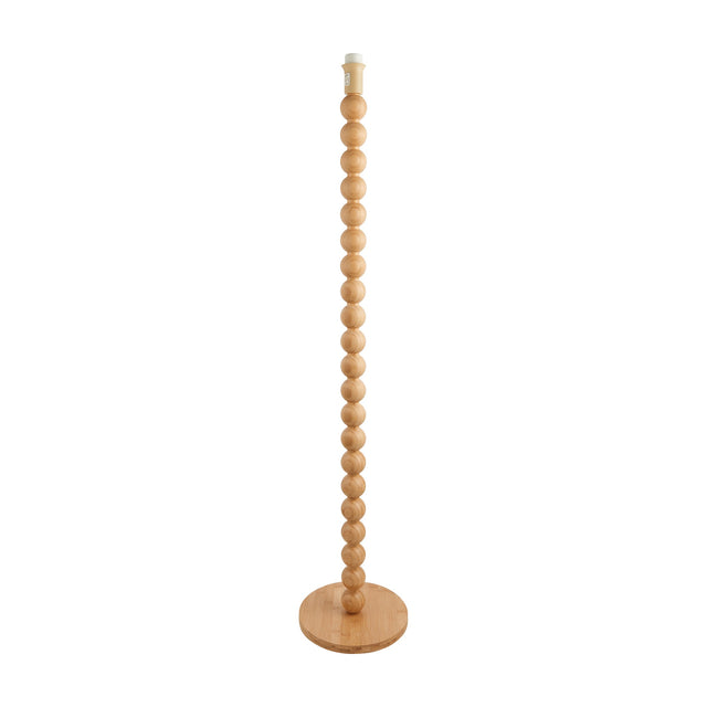Cane Bobbin Floor Lamp Base – Natural