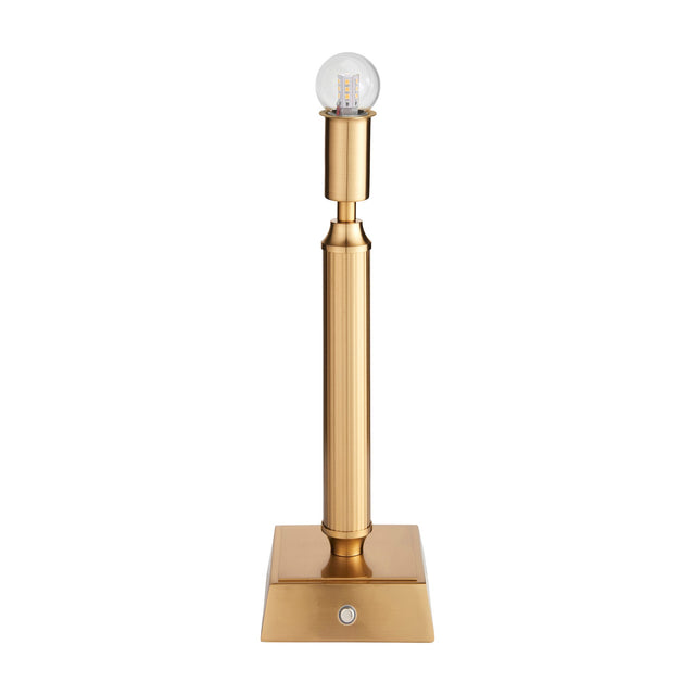 Trobridge Rechargeable Table Lamp Base – Aged Brass