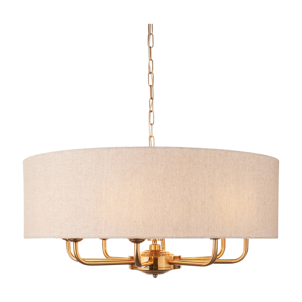 Highclere 8 Light Pendant – Natural