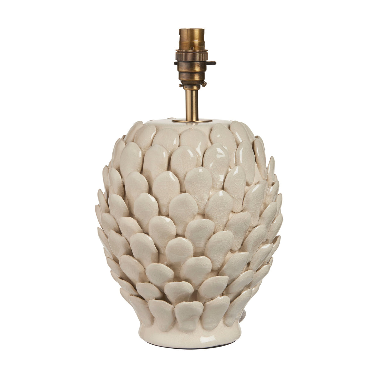 Layered Leaf Ceramic Table Lamp Base