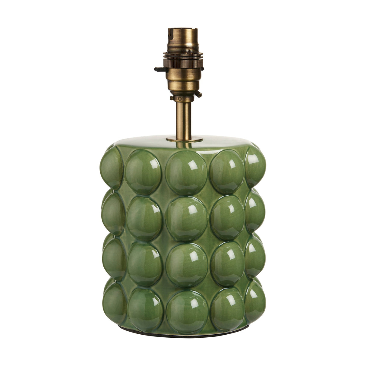 Bobble Ceramic Table Lamp Base – Olive Green