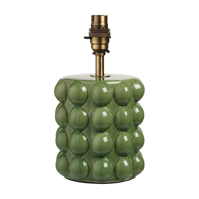 Bobble Ceramic Table Lamp Base – Olive Green