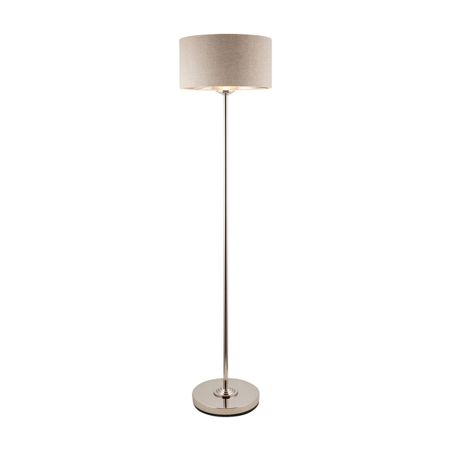 Highclere Floor Lamp with Linen Shade