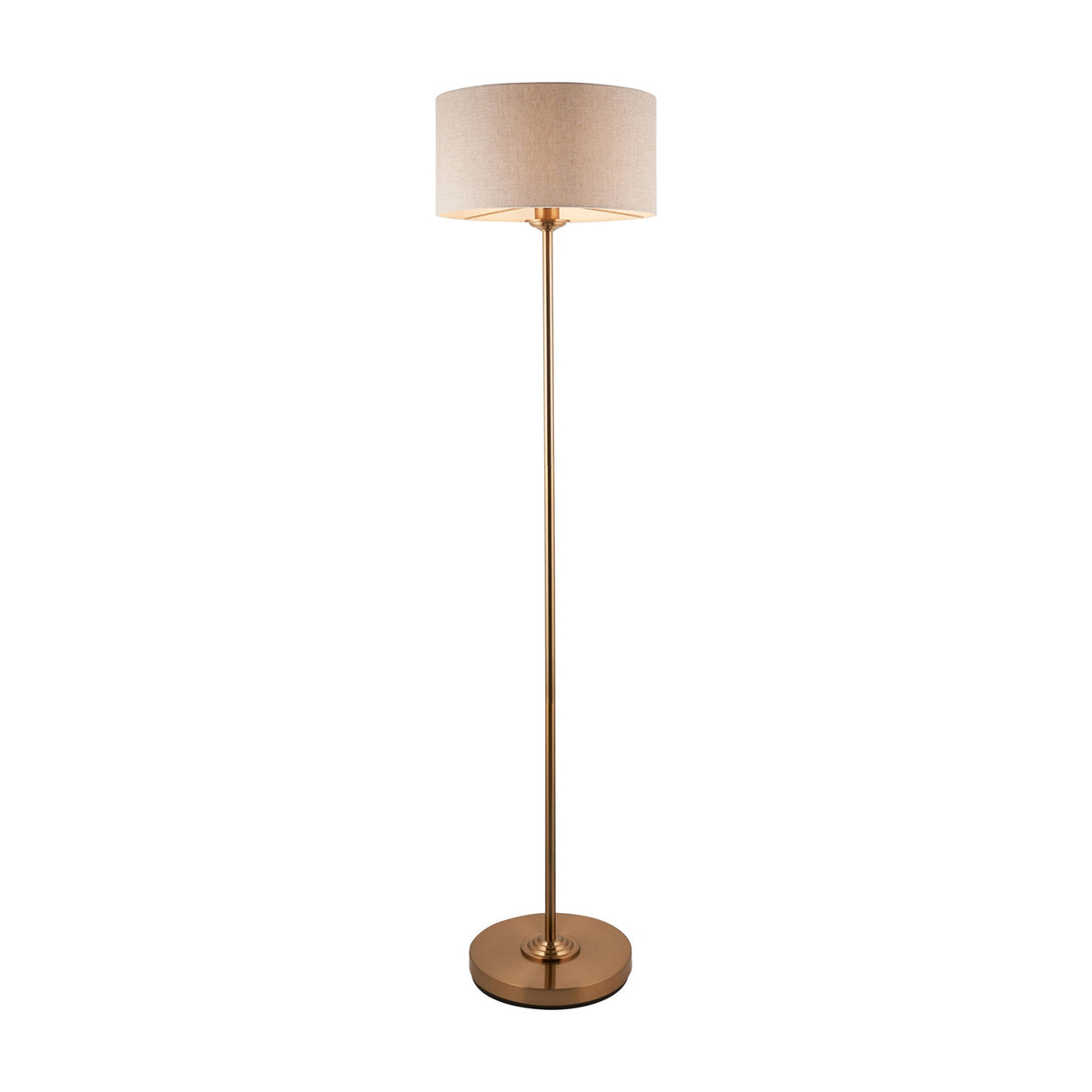 Highclere Floor Lamp with Linen Shade