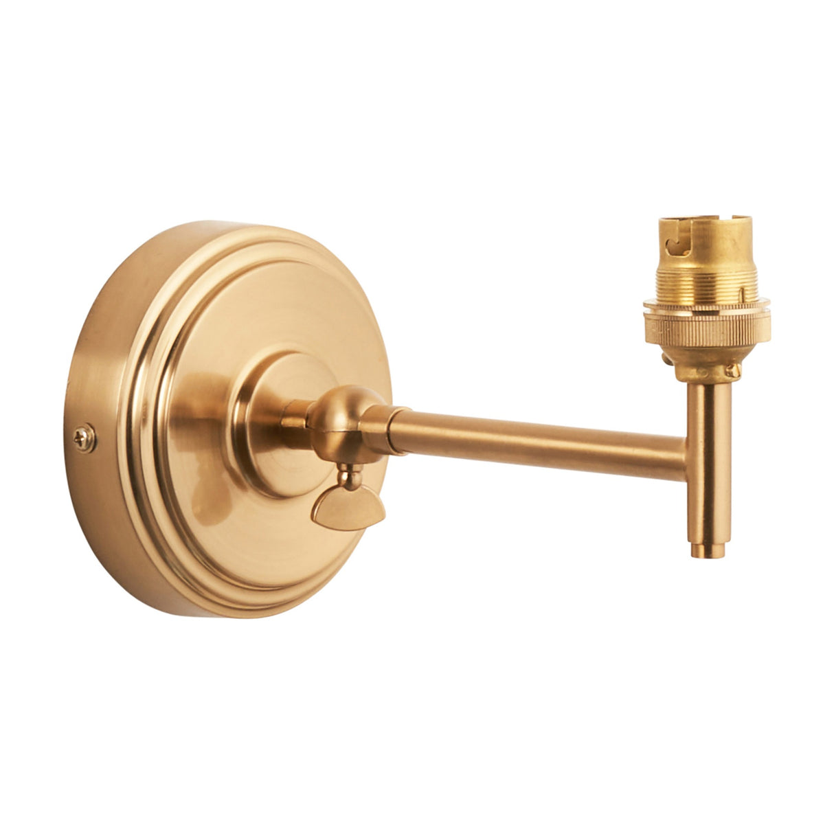 Step Fold Wall Light Fitting – Brushed Aged Brass
