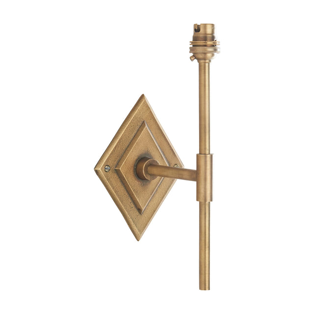 Diamond Tall Wall Light – Antique Brass
