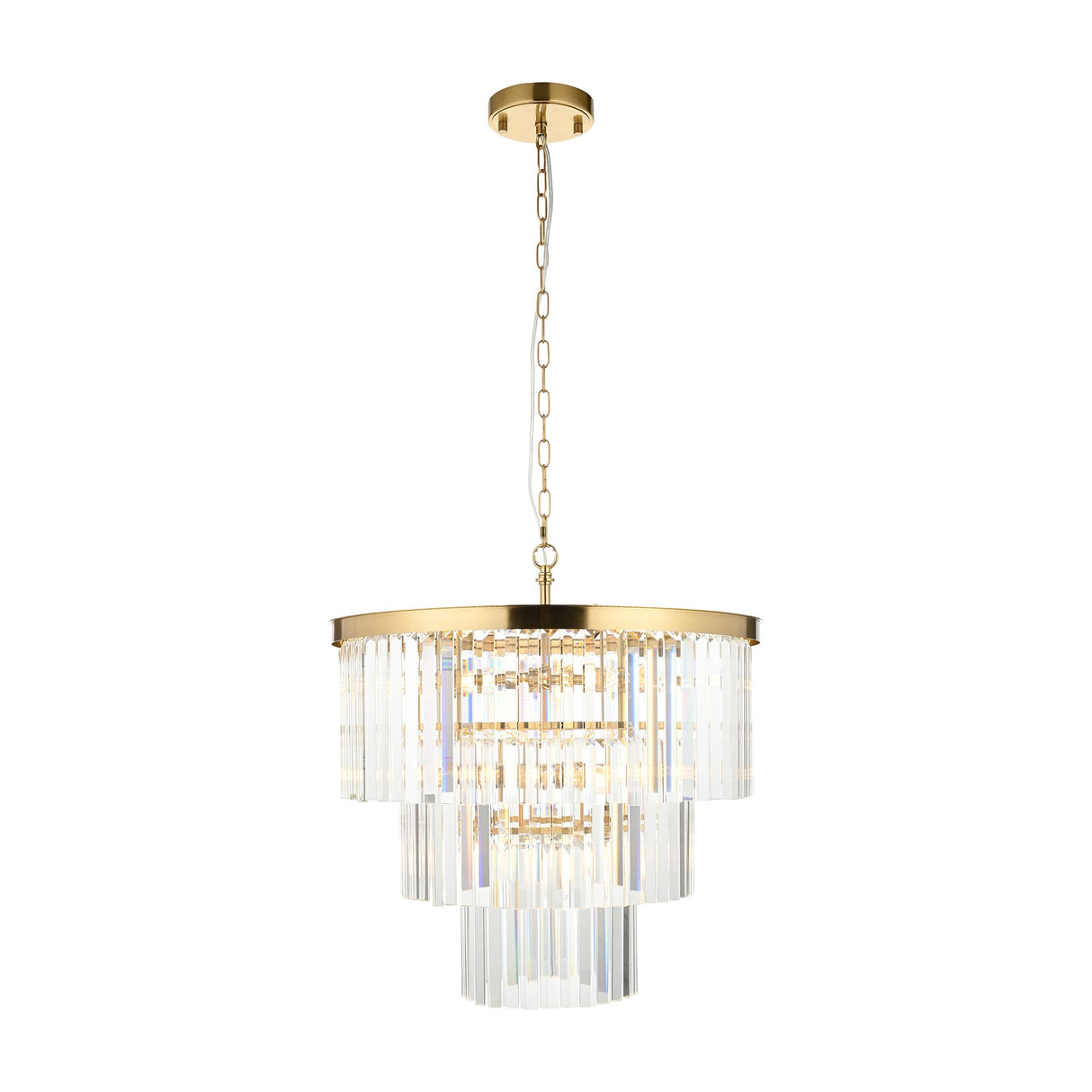 Conaston Crystal Chandelier 7 Light – Brass