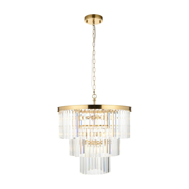 Conaston Crystal Chandelier 7 Light – Brass
