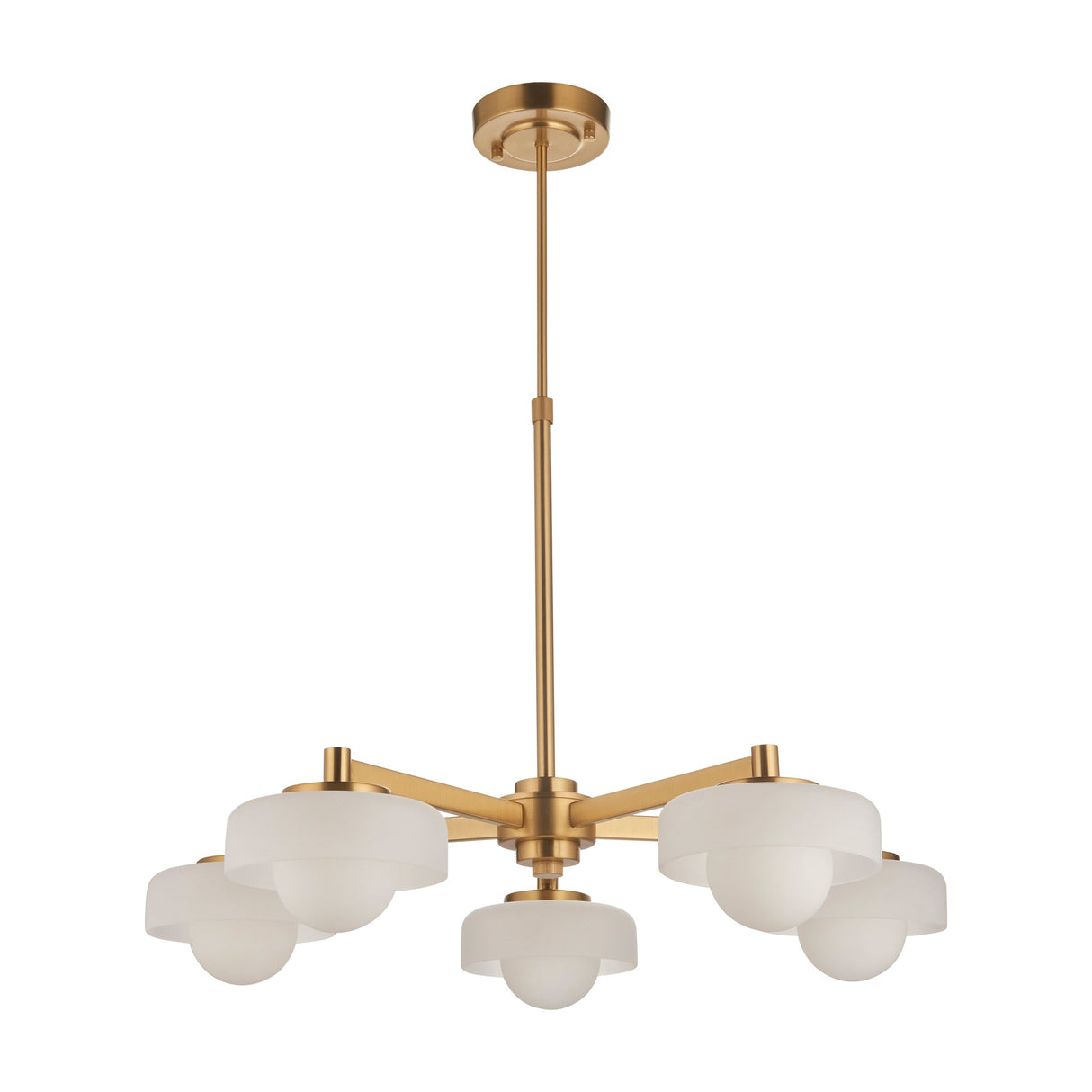 Boss Pendant Light 5 Light – Brushed Aged Brass