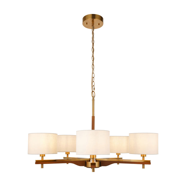 Heathcliff Pendant Light 5 Light – Brass