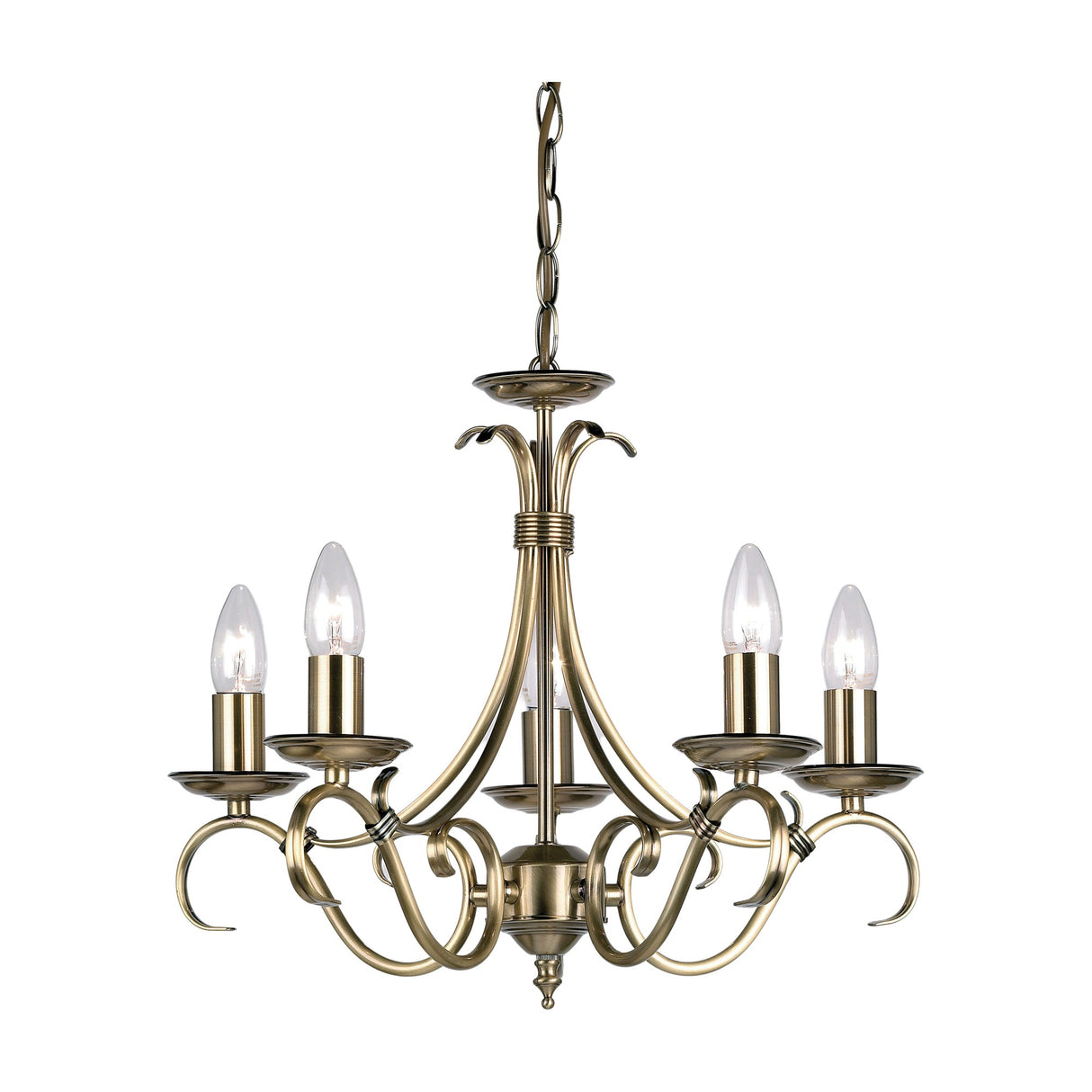 Bernice Chandelier – Antique Brass