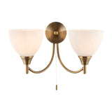 Alton Twin Wall Light with Pull Cord