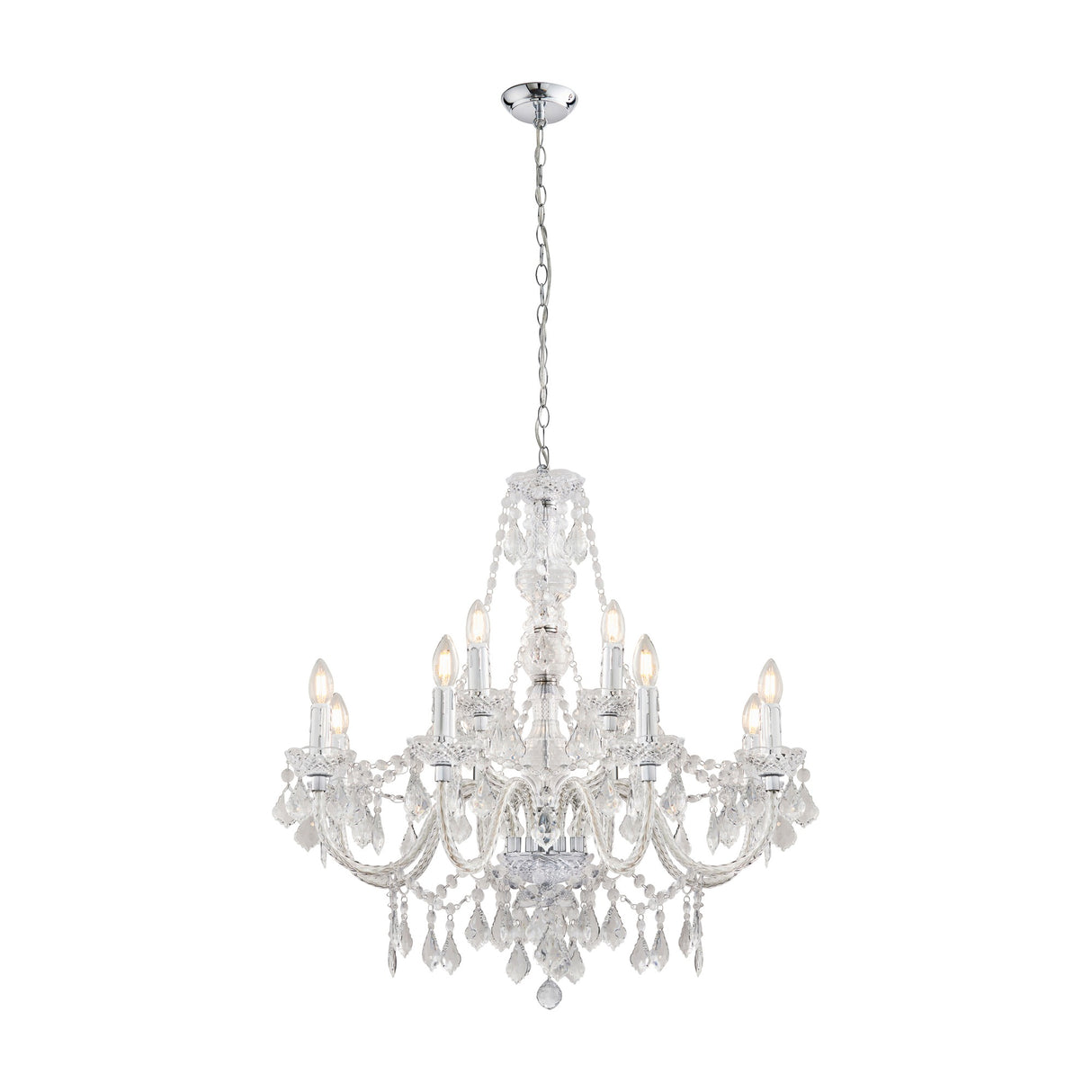 Clarence Chandelier Pendant 12 Light – Clear