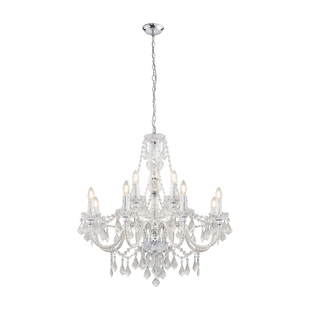 Clarence Chandelier Pendant 12 Light – Clear