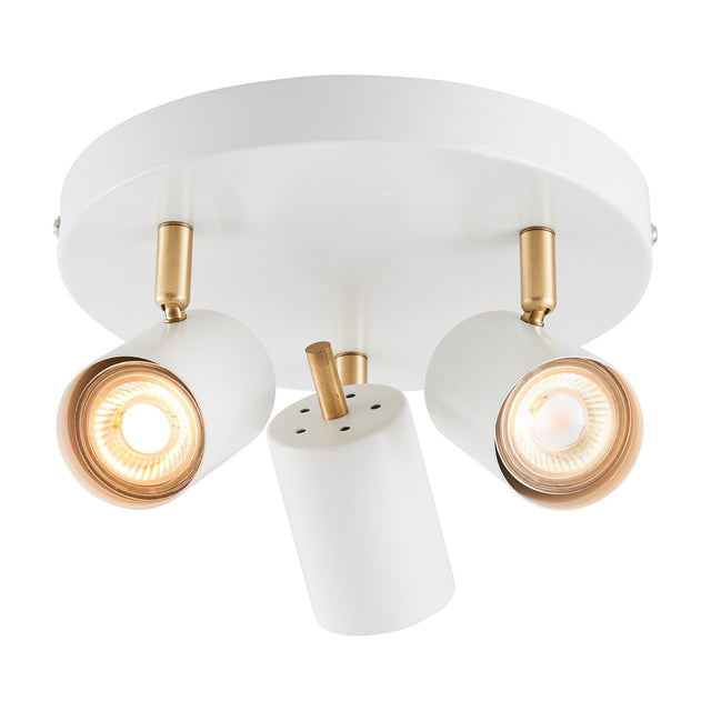 Gull 3 Light Spotlight Plate – White