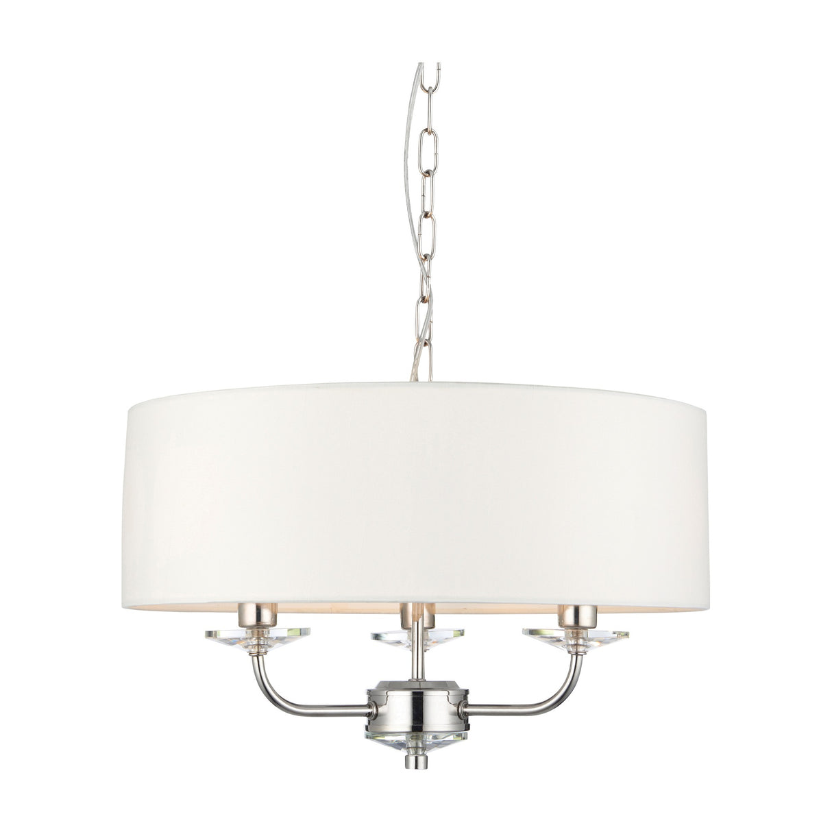 Nixon 3 Light Pendant with Crystal Detail