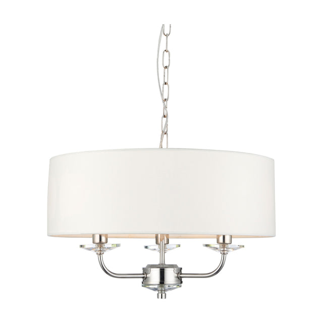 Nixon 3 Light Pendant with Crystal Detail