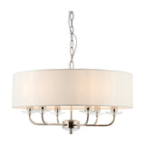 Nixon 6 Light Pendant with Crystal Glass Detail