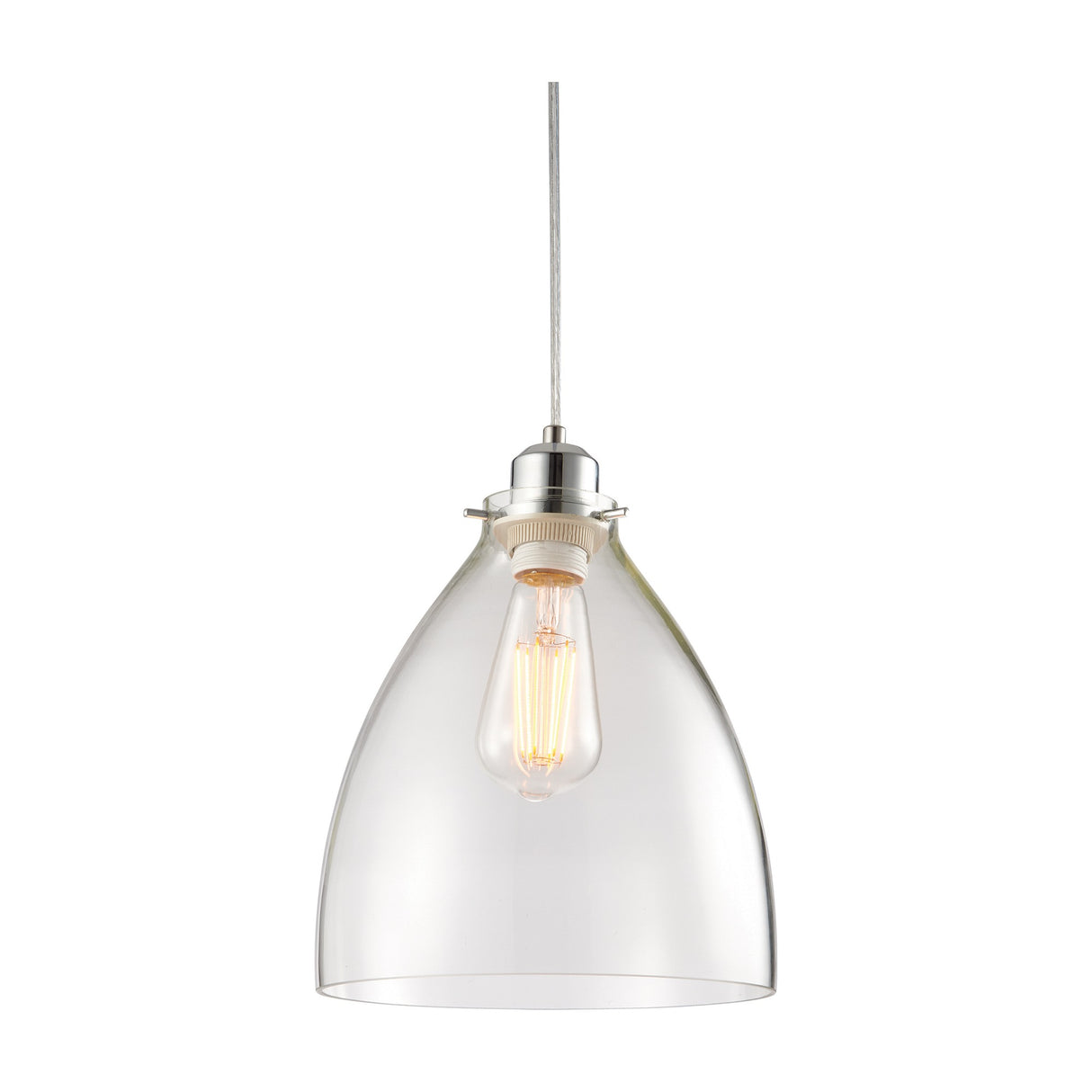 Elstow Glass Pendant Shade – Clear