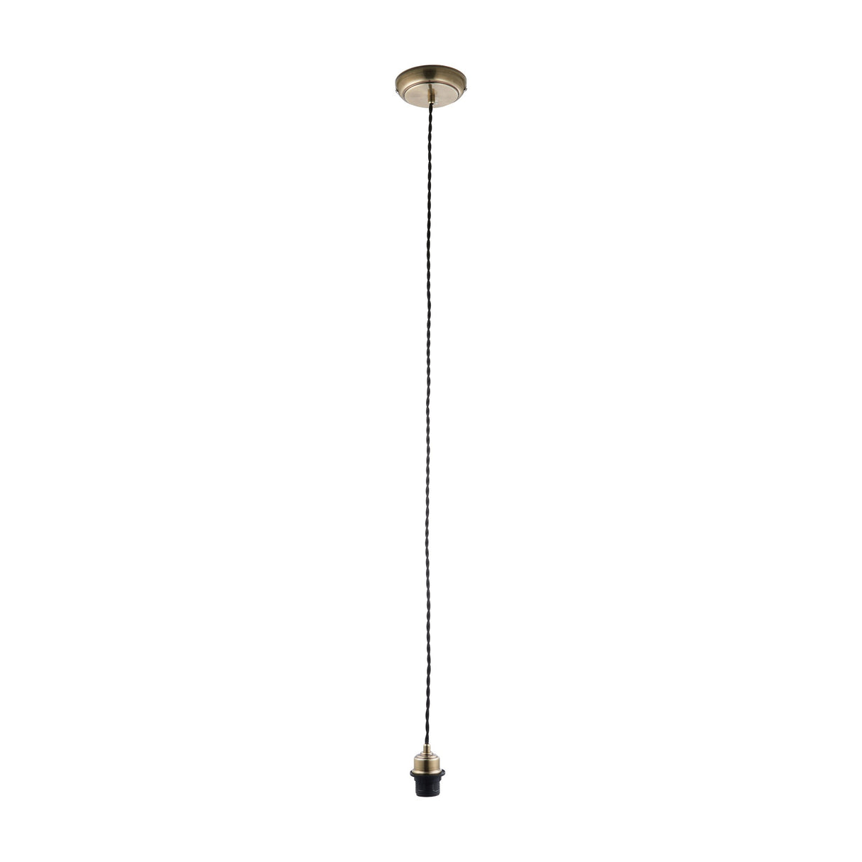 Cable Set Flex Pendant Fitting – Antique Brass