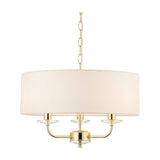 Nixon 3 Light Pendant with Crystal Detail