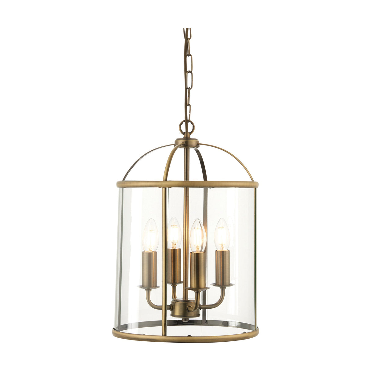 Lambeth Glass Lantern Pendant 4 Light