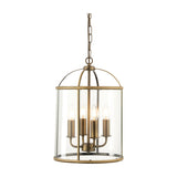 Lambeth Glass Lantern Pendant 4 Light