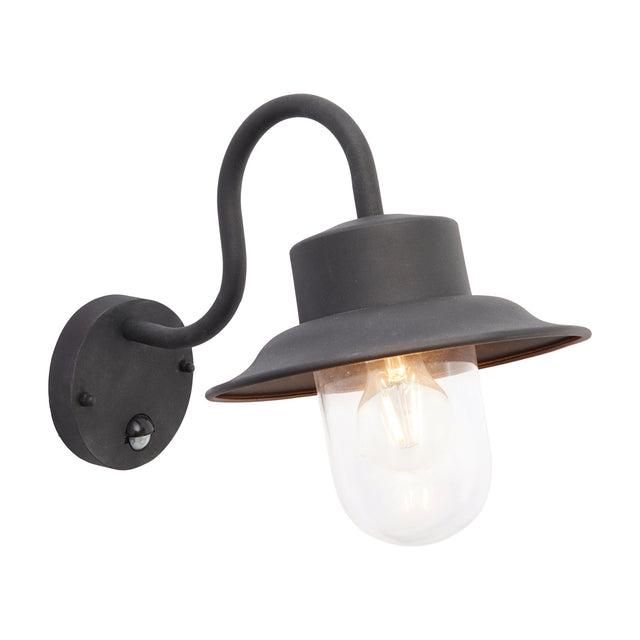 Chesham Outdoor PIR Wall Light – Black