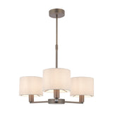 Daley 3 Light Ceiling Pendant with Fabric Shades