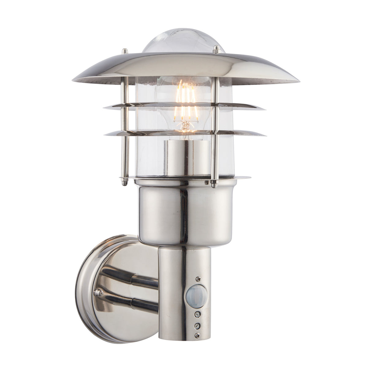 Dexter PIR Sensor Outdoor Wall Light – Stainless Steel