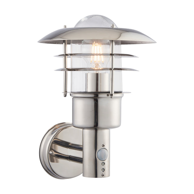 Dexter PIR Sensor Outdoor Wall Light – Stainless Steel