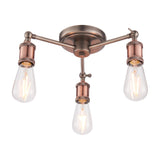 Hal Industrial Semi-Flush Ceiling Light 3 Light