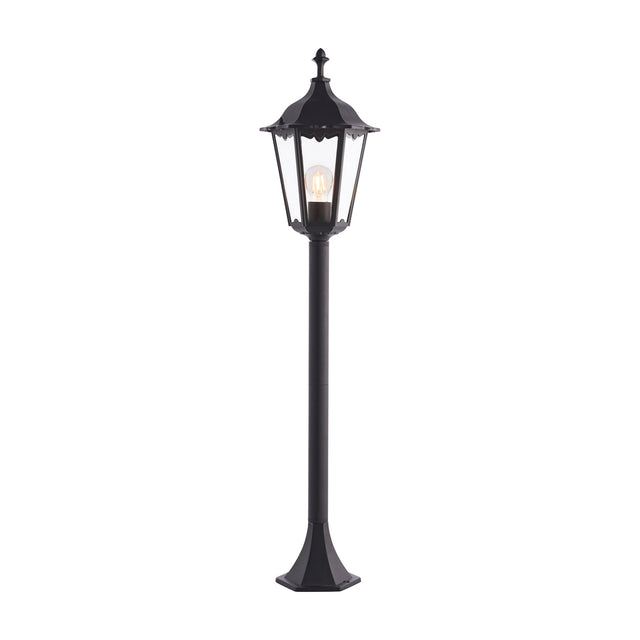 Burford Outdoor Post Lantern 1 Light – Black