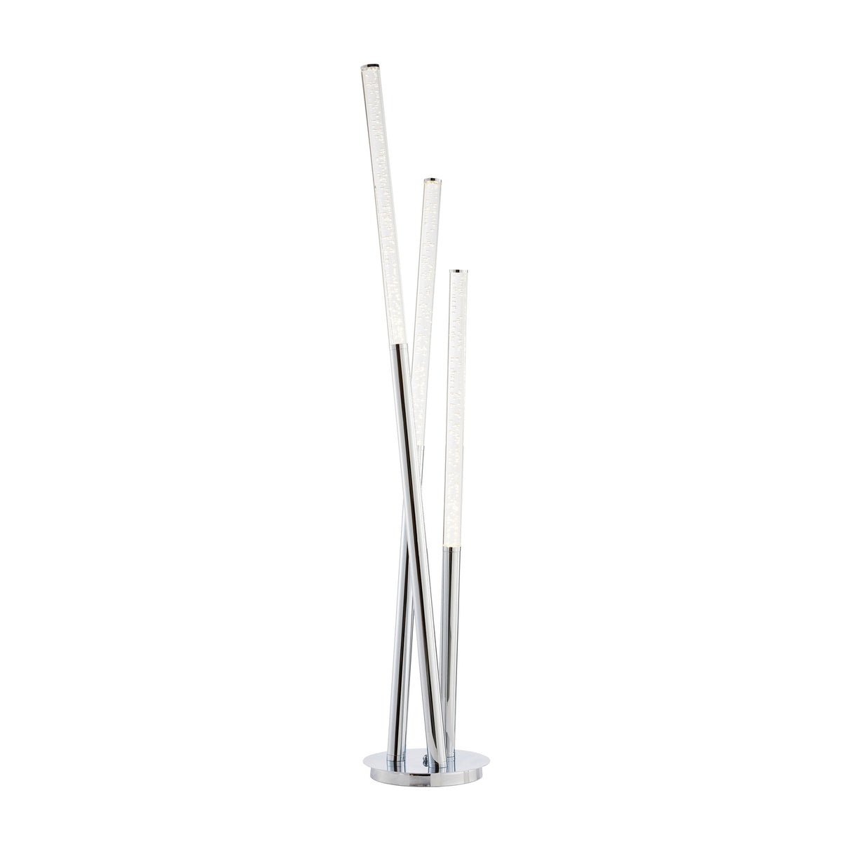 Glacier LED 3 Light Floor Lamp – Chrome