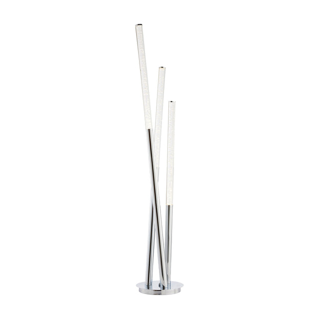 Glacier LED 3 Light Floor Lamp – Chrome