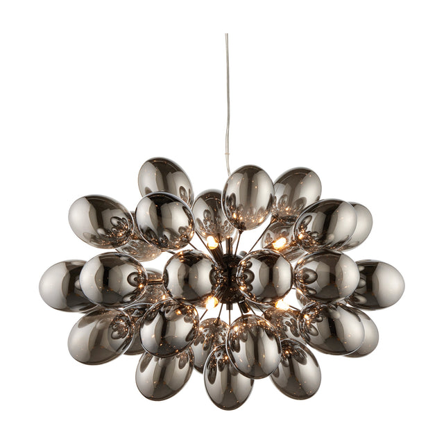 Infinity Cluster Pendant 8 Light – Smokey Grey