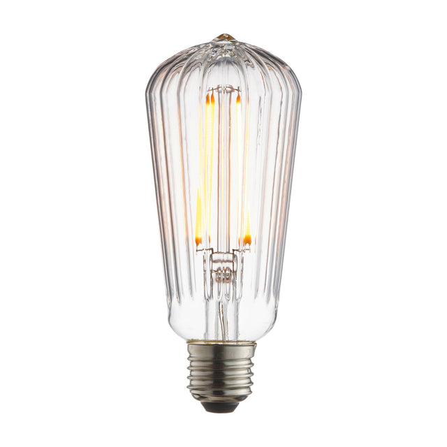 Ribb Pear LED Filament Bulb E27 – Clear