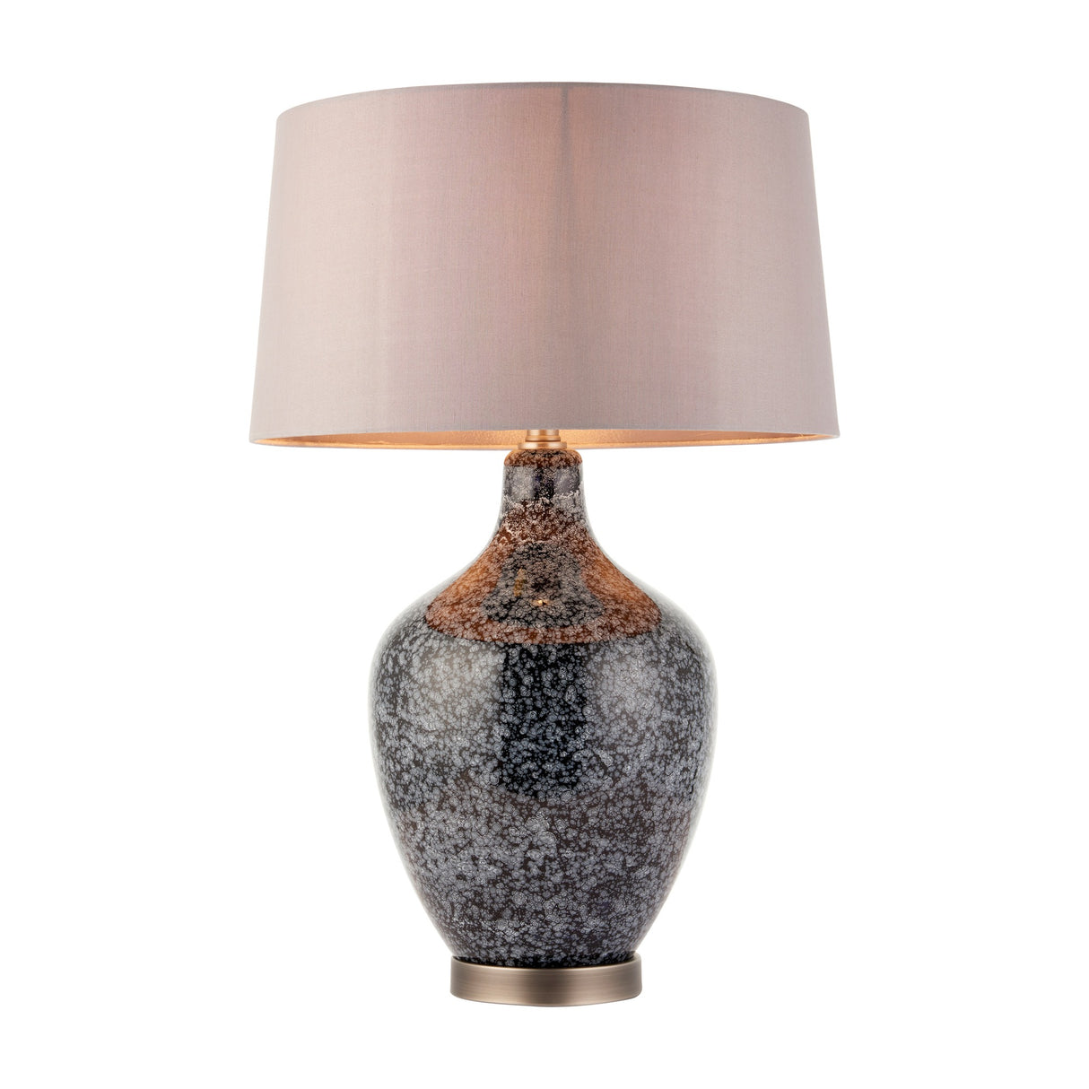 Ilsa Speckled Glass Table Lamp – Grey